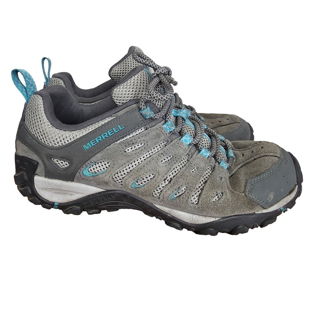 Merrell Crosslander 2‎ Hiking Shoes Womens 10 Gray Trail Camp Sneakers J599562